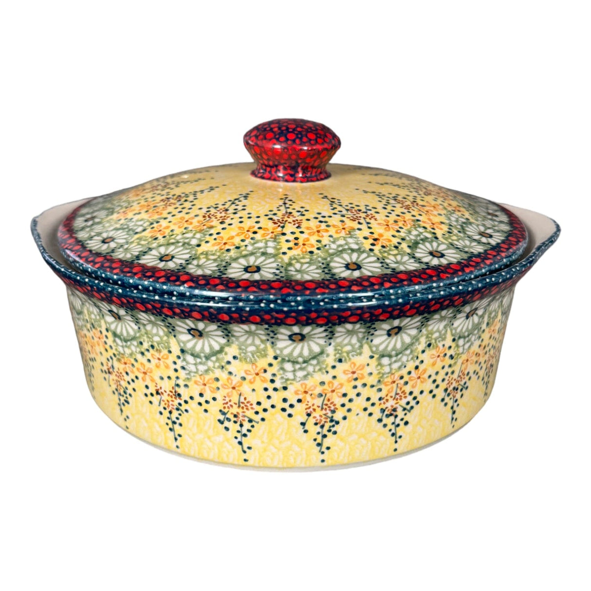 Baker, Round, with Lid, Deep, 8" in "Sunshine Grotto" by Manufaktura | Z128S-WK52
