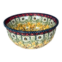 A picture of a Polish Pottery 5.5" Bowl (Sunshine Grotto) | M083S-WK52 as shown at PolishPotteryOutlet.com/products/55-bowls-sunshine-grotto