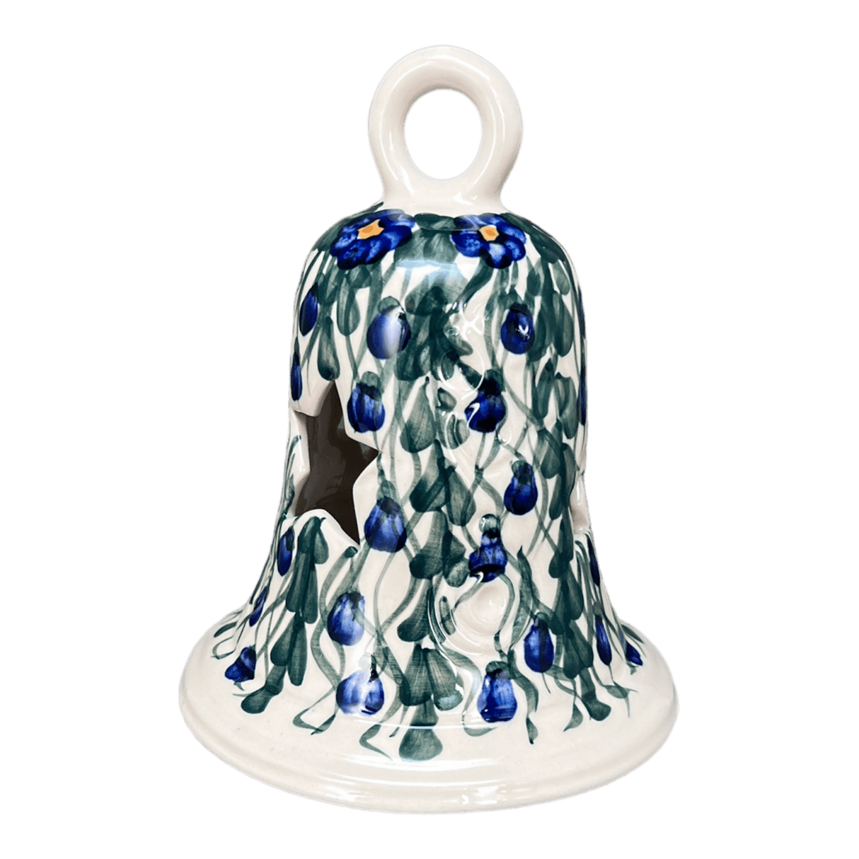 Luminary, Bell, Large, 7" in "Blue Cascade" by Andy | NDA138-A31