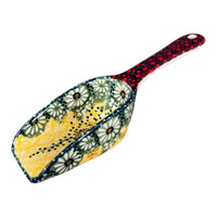 A picture of a Polish Pottery Scoop, 7" in "Sunshine Grotto" by Manufaktura | L004S-WK52 as shown at PolishPotteryOutlet.com/products/7-coffee-scoop-sunshine-grotto-l004s-wk52