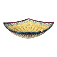 A picture of a Polish Pottery Large Nut Dish (Sunshine Grotto) | M121S-WK52 as shown at PolishPotteryOutlet.com/products/large-nut-dish-sunshine-grotto-m121s-wk52