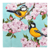 Polish Pottery Dinner Napkins - Goldfinches at PolishPotteryOutlet.com