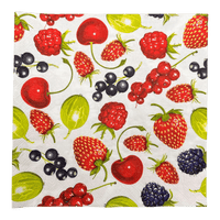 A picture of a Polish Pottery Dinner Napkins - Mixed Fruit as shown at PolishPotteryOutlet.com/products/dinner-napkins-mixed-fruit