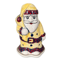 A picture of a Polish Pottery Santa Luminary (Sunshine Grotto) | L030S-WK52 as shown at PolishPotteryOutlet.com/products/santa-luminary-sunshine-grotto-l030s-wk52
