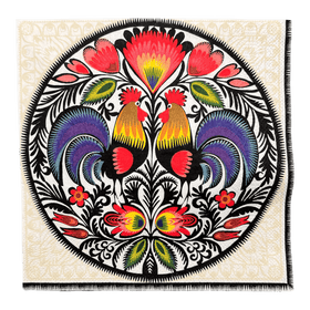 Polish Pottery Dinner Napkins - Rooster Cutout Additional Image at PolishPotteryOutlet.com