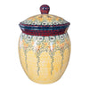 Polish Pottery 5 Liter Canister (Sunshine Grotto) | P084S-WK52 at PolishPotteryOutlet.com