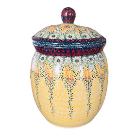 Polish Pottery 4 Liter Canister (Sunshine Grotto) | P081S-WK52 Additional Image at PolishPotteryOutlet.com