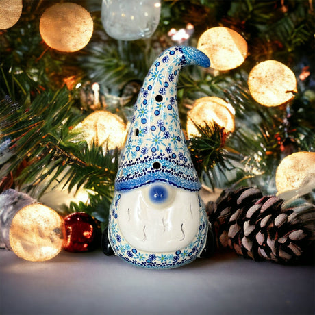 Luminary, Gnome, 8.5" Large in "Spring Snow" by Galia | GAD41-PCH1
