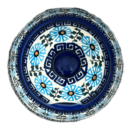 Bowl, Bell-Shaped, Sugar Bowl, 4" in "Blue Daisy Spiral" by Andy | NDA76-38