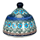 Bowl, Bell-Shaped, Sugar Bowl, 4" in "Teal Pompons" by Andy | NDA76-62
