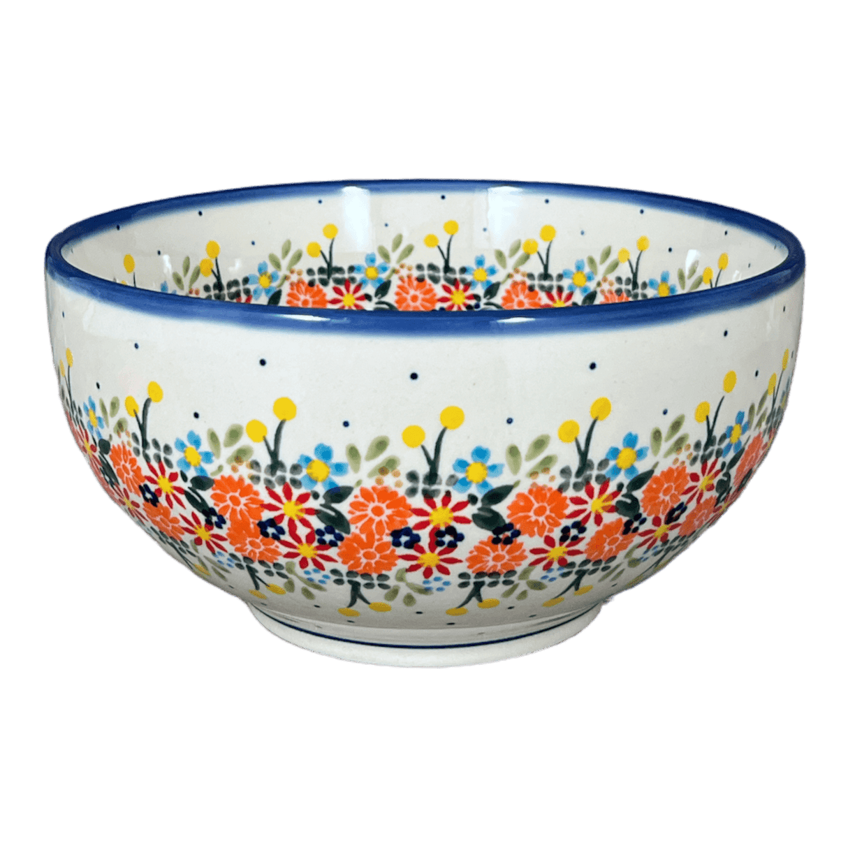 Bowl, Round, Deep, 8.5" in "Bright Bouquet" by Andy | NDA192-A55