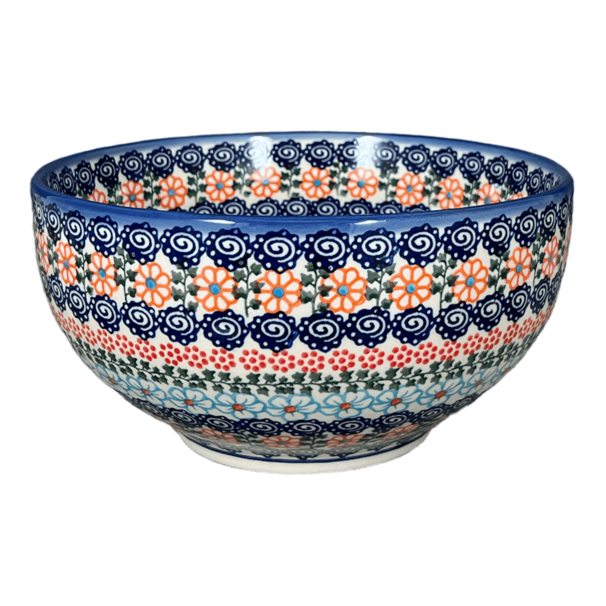 Bowl, Round, Deep, 8.5" in "Zany Zinnia" by Andy | NDA192-35