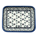 Baker, Rectangular, 8" x 10" in "Blue Lattice" by Andy | NDA125-6