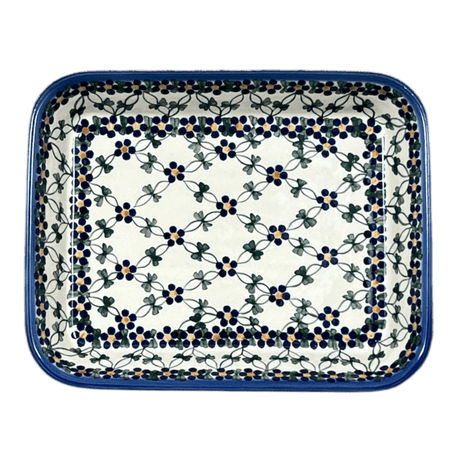 Baker, Rectangular, 8" x 10" in "Blue Lattice" by Andy | NDA125-6