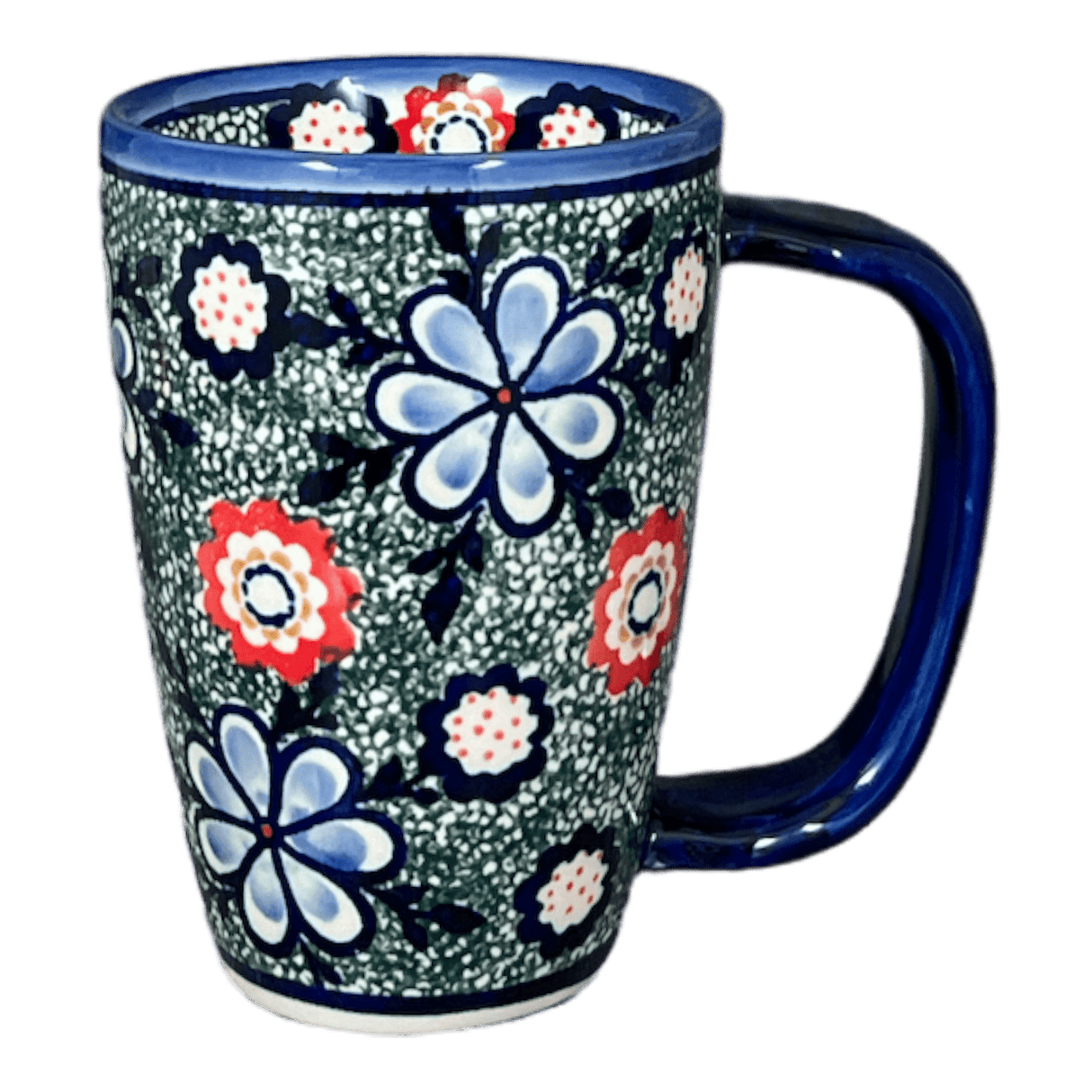 Mug, Cafe, 16 oz in "Floral Fairway" by Andy | NDA40-42