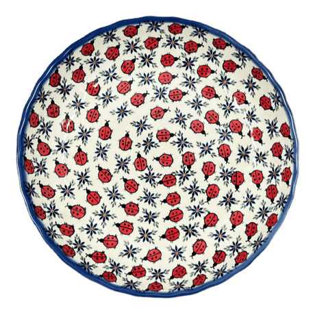 Bowl, Round, Shallow, 12.5" in "Lovely Ladybugs" by Andy | NDA199-18