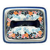 Butter Dish, 5.5" x 4.75" in "Fall Wildflowers" by Andy | NDA14-23