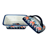 Butter Dish, 5.5" x 4.75" in "Fall Wildflowers" by Andy | NDA14-23