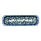 Tray, Rectangular, 16" x 4.5" in "Blue Lattice" by Andy | NDA203-6