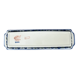 Tray, Rectangular, 16" x 4.5" in "Blue Lattice" by Andy | NDA203-6