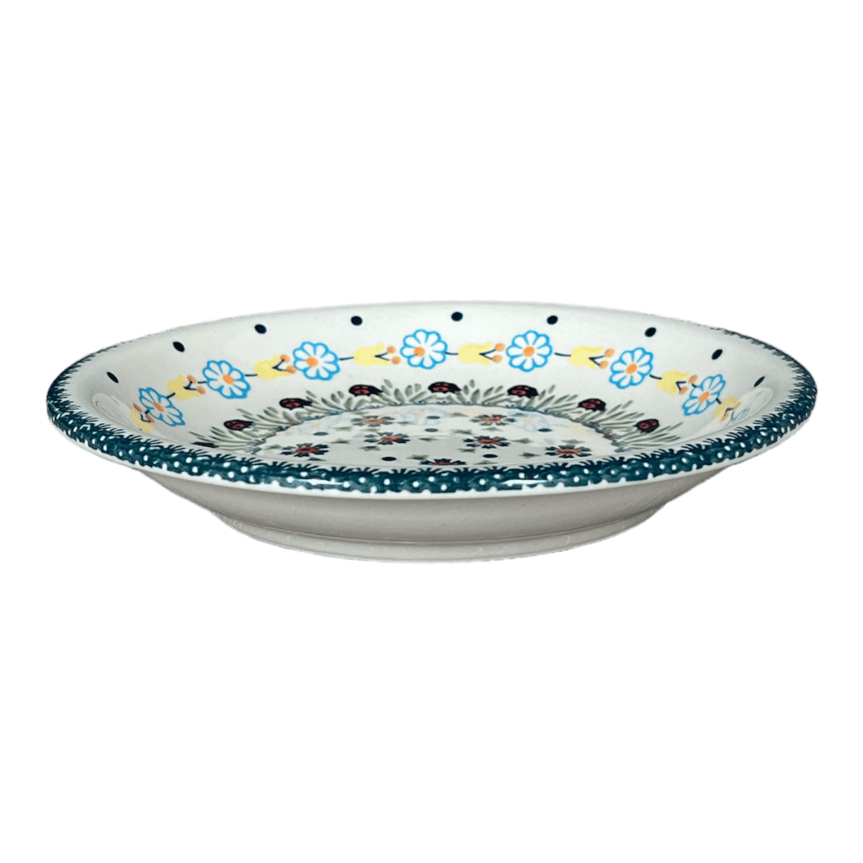 Bowl, Round, Pasta, 9.25" Bowl in "Lady Bugs" by Manufaktura | T159T-IF45