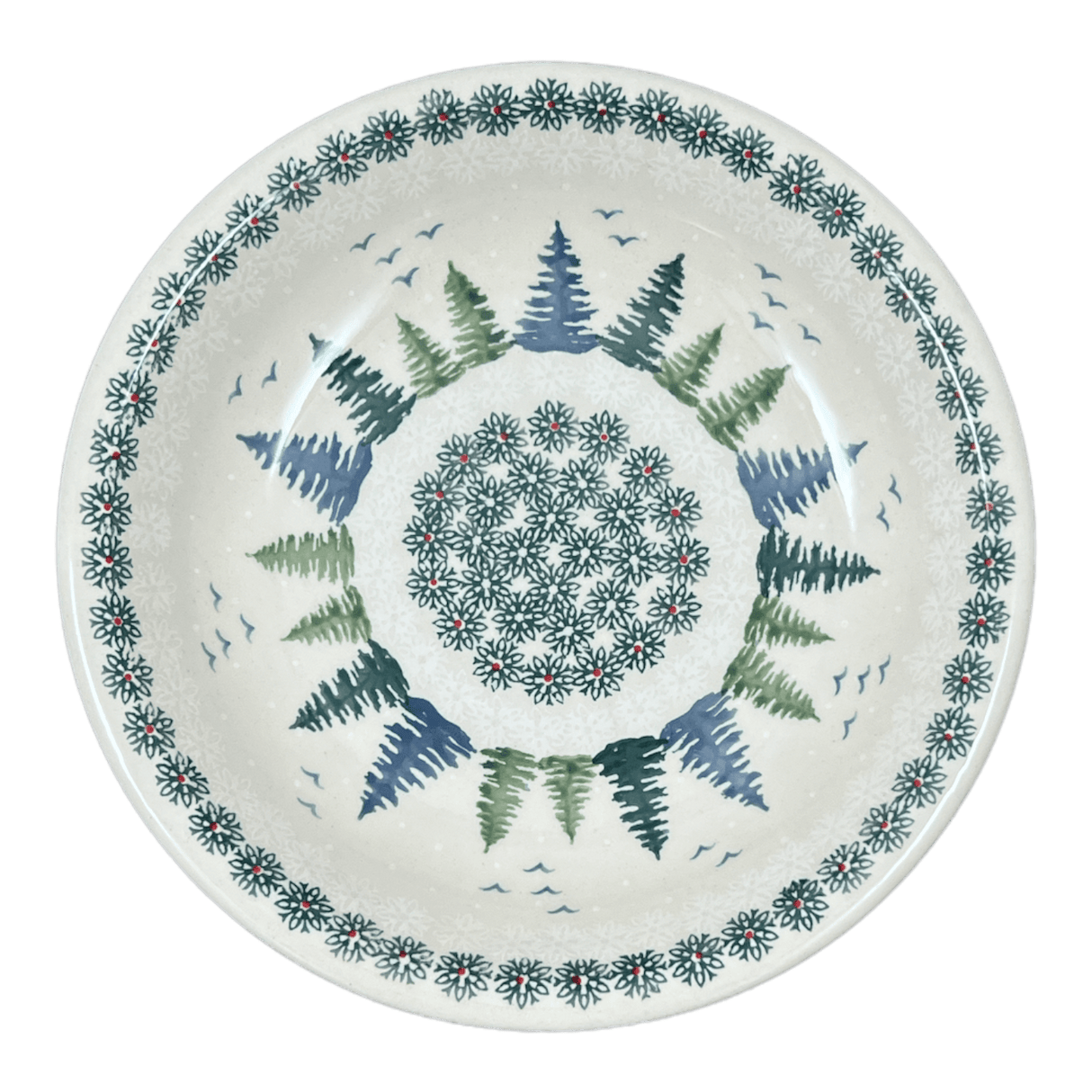 Bowl, Round, Pasta, 9.25" Bowl in "Pine Forest" by Manufaktura | T159S-PS29