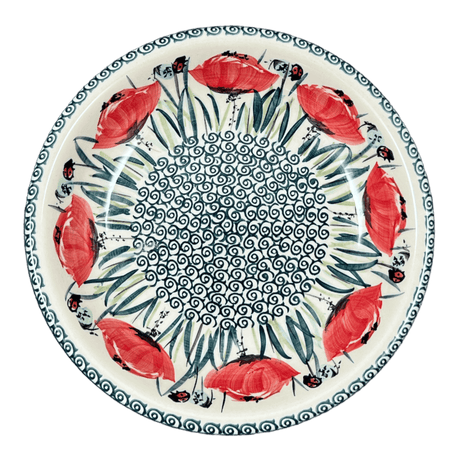 Bowl, Round, Pasta, 9.25" Bowl in "Poppy Paradise" by Manufaktura | T159S-PD01