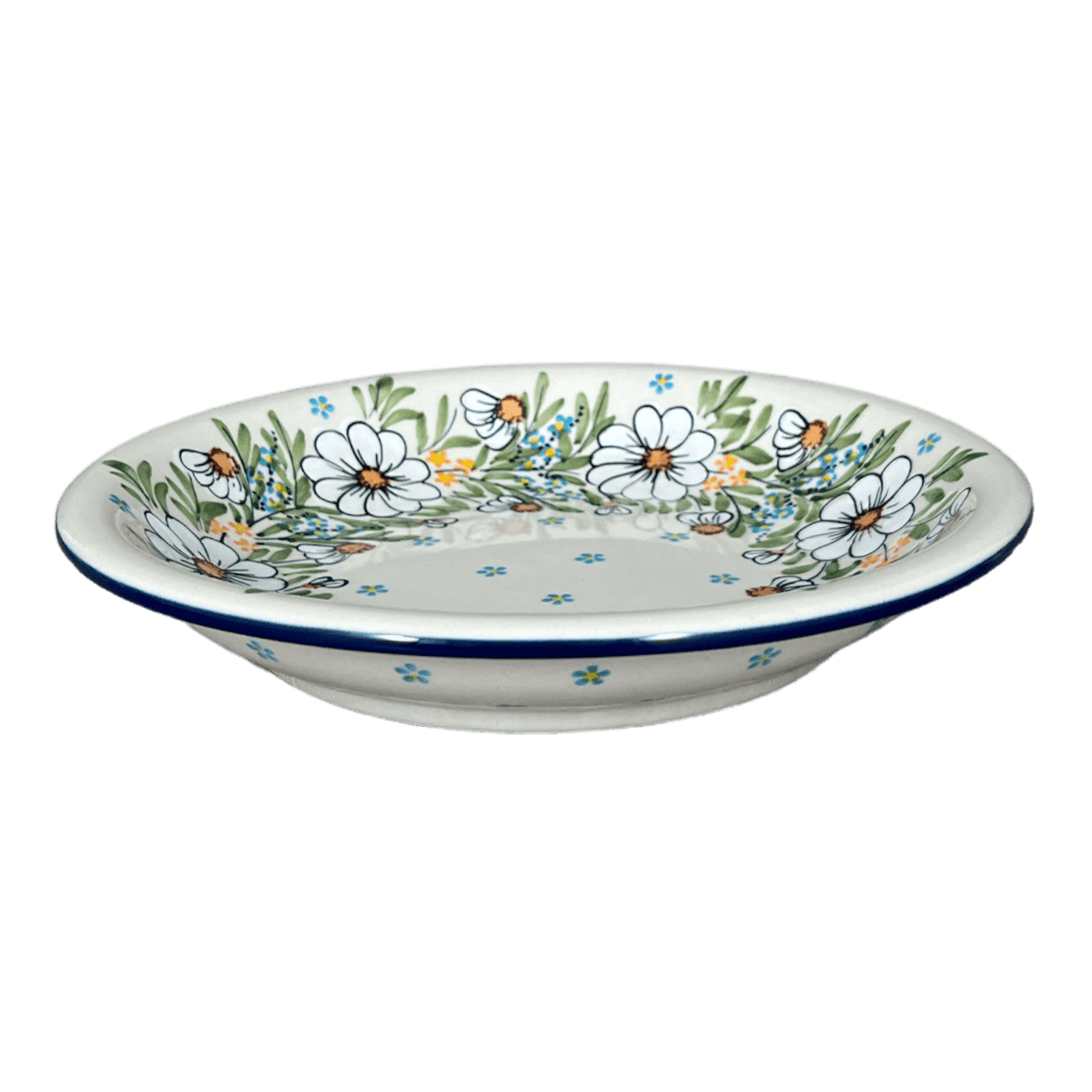 Bowl, Round, Pasta, 9.25" Bowl in "Daisy Bouquet" by Manufaktura | T159S-TAB3