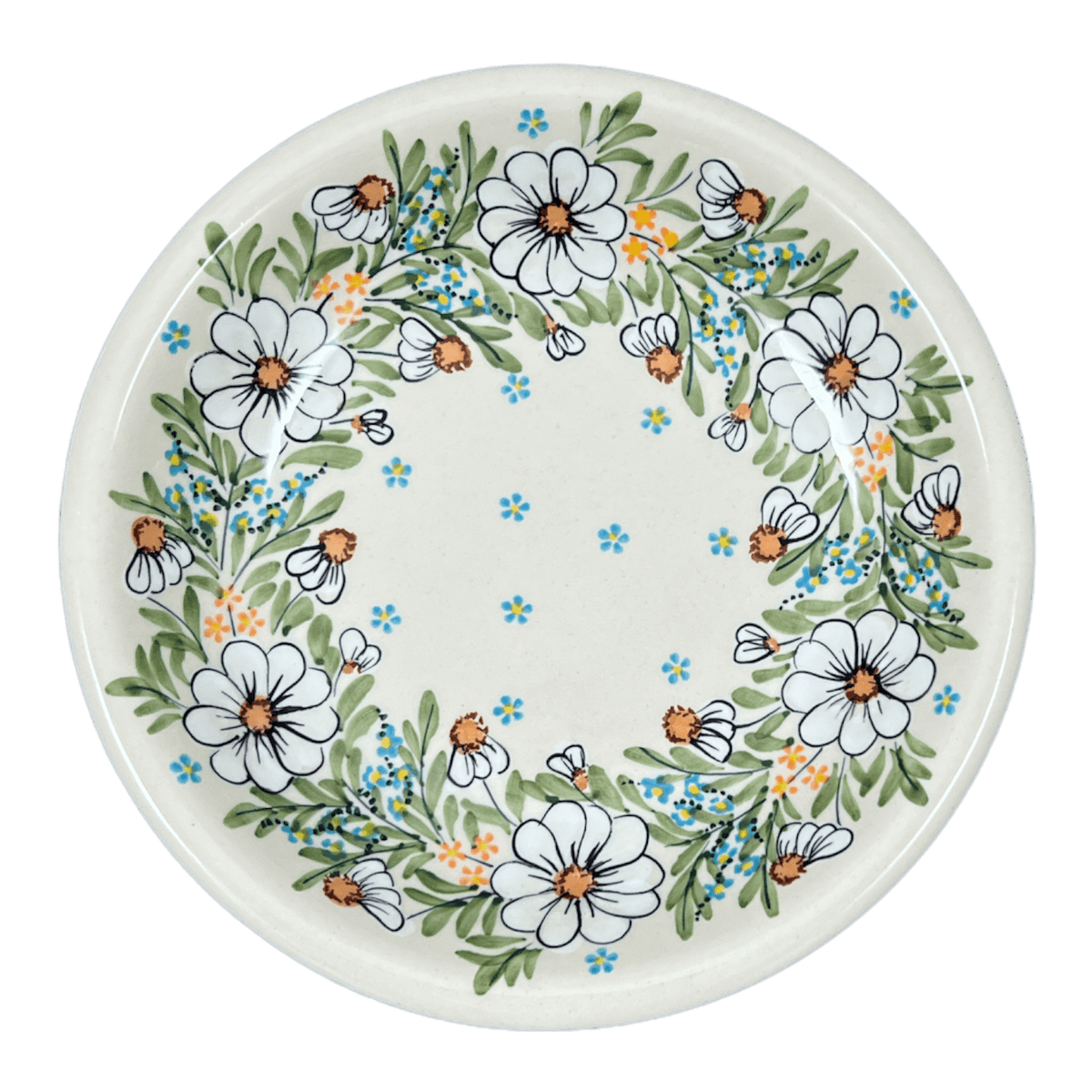Bowl, Round, Pasta, 9.25" Bowl in "Daisy Bouquet" by Manufaktura | T159S-TAB3