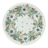 A picture of a Polish Pottery 9.25" Pasta Bowl (Daisy Bouquet) | T159S-TAB3 as shown at PolishPotteryOutlet.com/products/9-25-pasta-bowl-daisy-bouquet-t159s-tab3