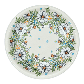 Polish Pottery 9.25" Pasta Bowl (Daisy Bouquet) | T159S-TAB3 Additional Image at PolishPotteryOutlet.com