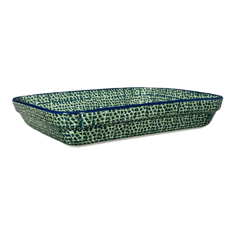 Baker, Rectangular, Shallow, 8"x10" in "Bouncing Blue Blossoms" by Manufaktura | P103U-IM03