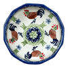 Polish Pottery Multangular Bowl (Chicken Dance) | M058U-P320 at PolishPotteryOutlet.com