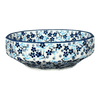 Polish Pottery Multangular Bowl (Scattered Blues) | M058S-AS45 at PolishPotteryOutlet.com