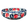 Polish Pottery Multangular Bowl (Strawberry Fields) | M058U-AS59 at PolishPotteryOutlet.com