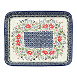 Baker, Rectangular, Shallow 10" x 13" in "Floral Fantasy" by Manufaktura | P105S-P260