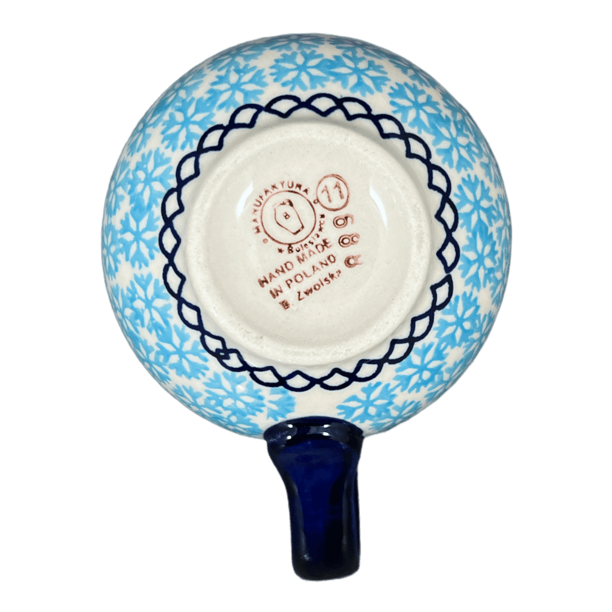 Mug, Belly Mug, 10 oz Medium in "Peaceful Season" by Manufaktura | K090T-JG24