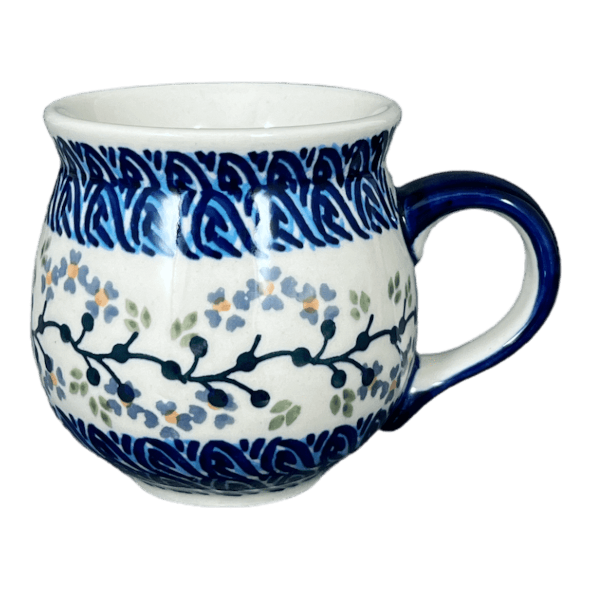 Mug, Belly Mug, 10 oz Medium in "Baby Blue Eyes" by Manufaktura | K090T-MC19