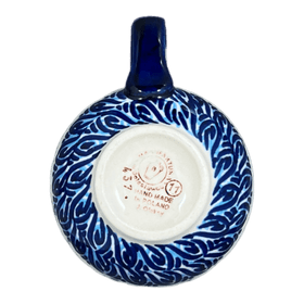 Polish Pottery Medium Belly Mug (Baby Blue Eyes) | K090T-MC19 Additional Image at PolishPotteryOutlet.com