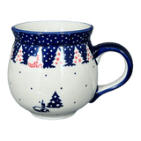 Mug, Belly Mug, 10 oz Medium in "Christmas Chapel" by Manufaktura | K090T-CHDK