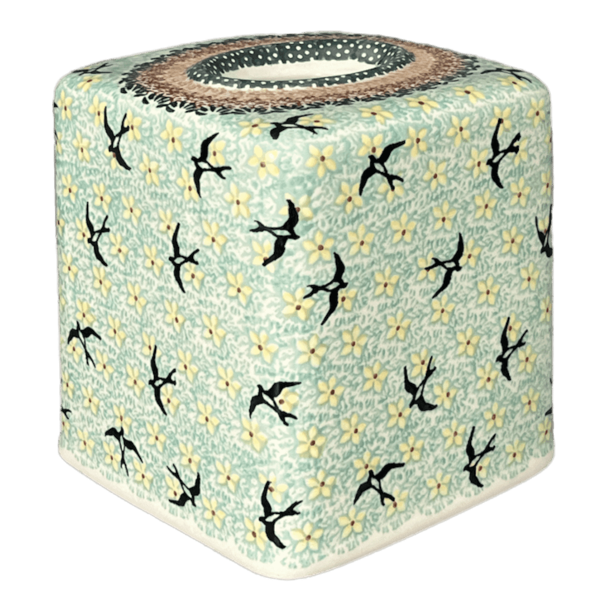 Tissue Box Cover, 6" x 6" in "Capistrano" by Manufaktura | O003S-WK59