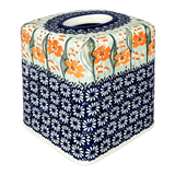 Tissue Box Cover, 6" x 6" in "Sun-Kissed Garden" by Manufaktura | O003S-GM15