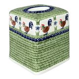 Tissue Box Cover, 6" x 6" in "Chicken Dance" by Manufaktura | O003U-P320