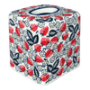 Polish Pottery Tissue Box Cover (Strawberry Fields) | O003U-AS59 at PolishPotteryOutlet.com