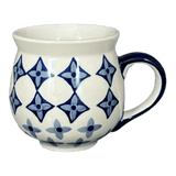 Mug, Belly Mug, 10oz Medium in "Field of Diamonds" by Manufaktura | K090T-ZP04