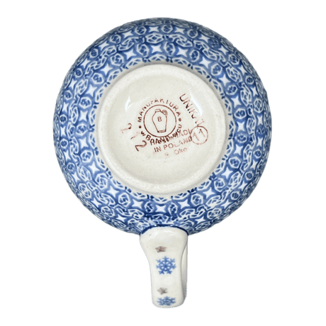 Mug, Belly Mug, 10 oz Medium in "Snowflake Love" by Manufaktura | K090U-PS01