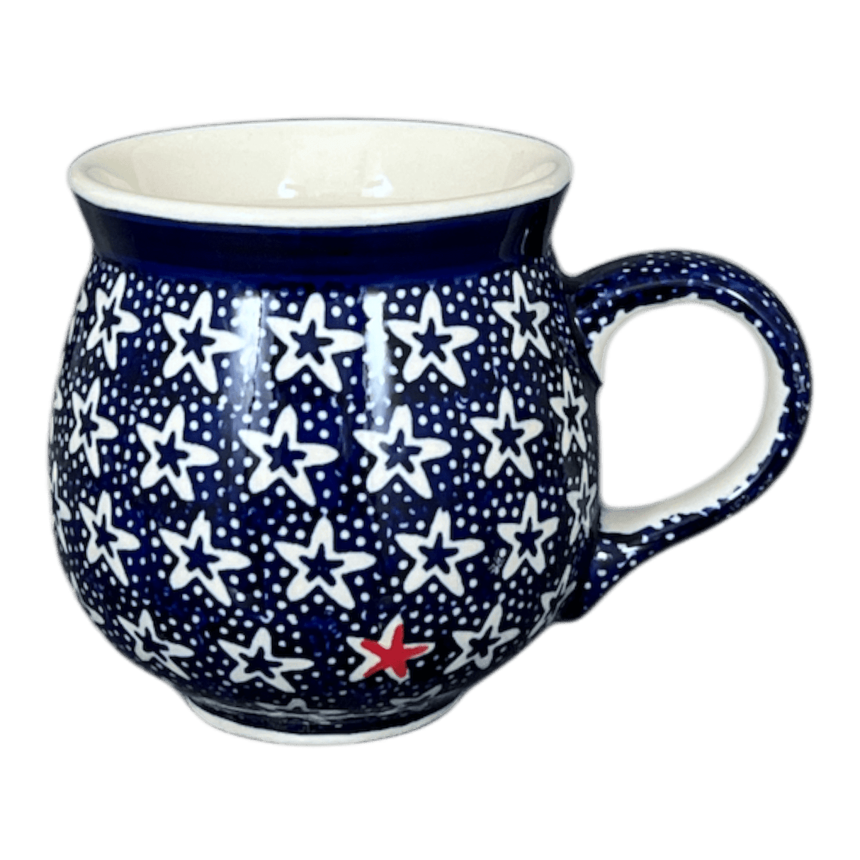 Mug, Belly Mug, 10oz Medium in "Lone Star" by Manufaktura | K090T-LG01