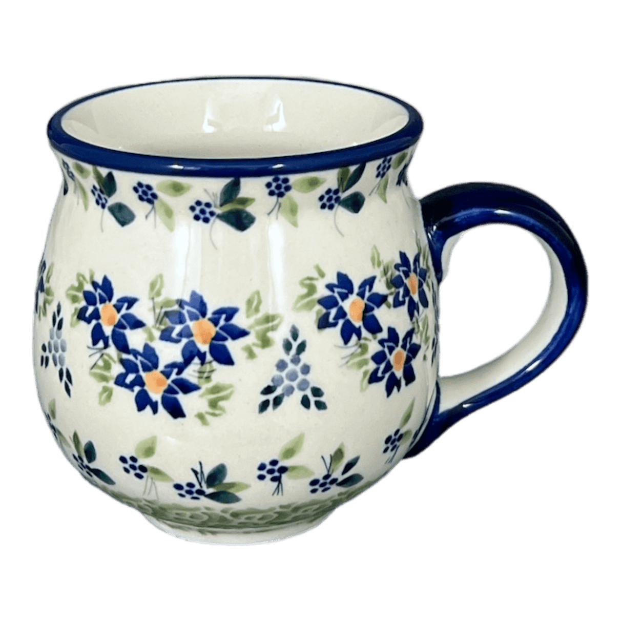 Mug, Belly Mug, 10 oz Medium in "Garden Splendor" by Manufaktura | K090S-GM11