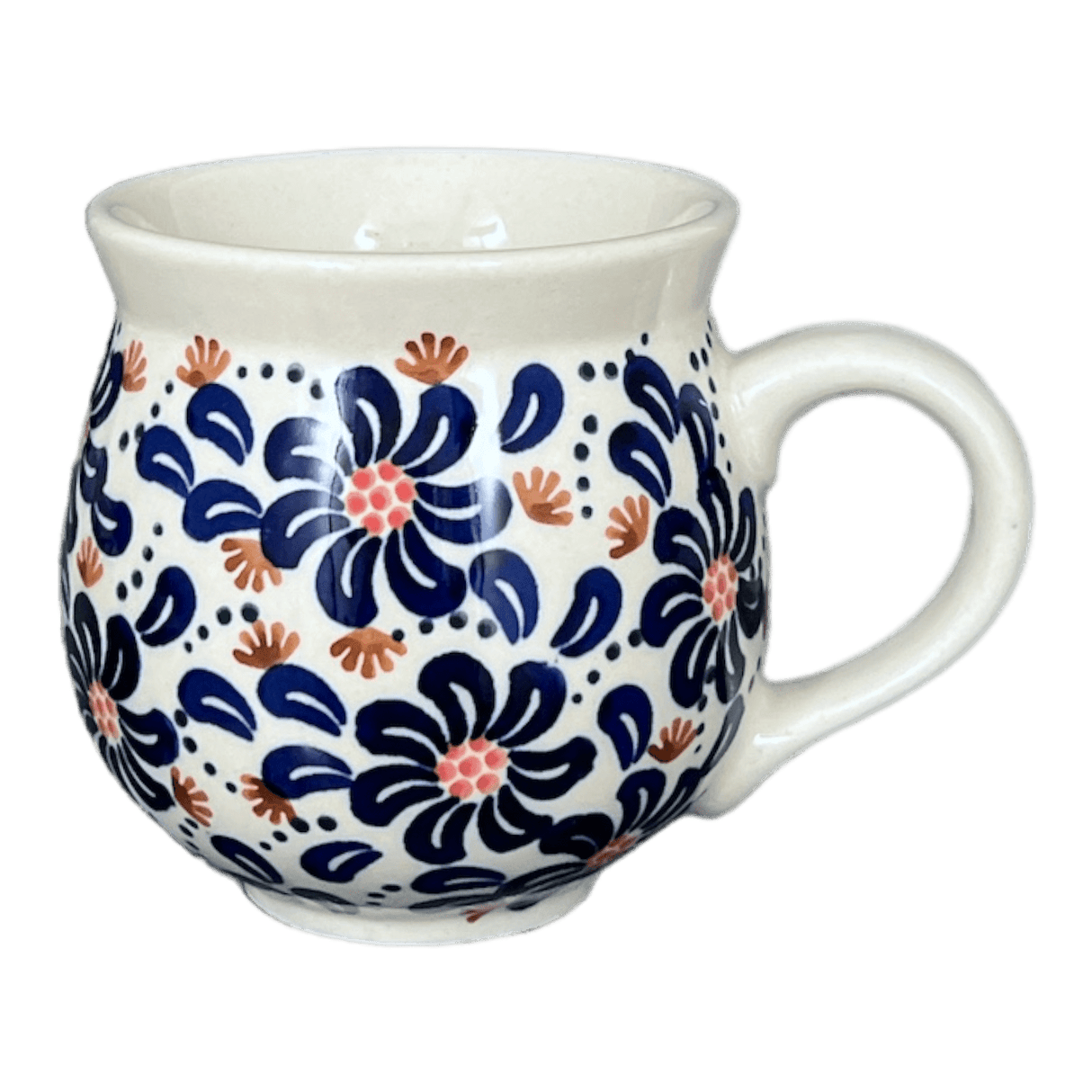 Mug, Belly Mug, 10oz Medium in "Floral Fireworks" by Manufaktura | K090U-BSAS