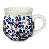 Mug, Belly Mug, 10oz Medium in "Floral Fireworks" by Manufaktura | K090U-BSAS